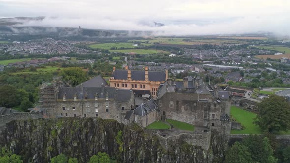 Stirling Castle in Stirling, Scotland. Sat atop Castle Hill, and is one of Scotland's largest and mo