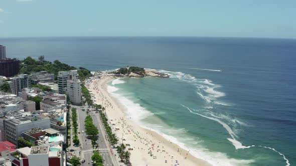 Aerial View of Rio De Janeiro Beach