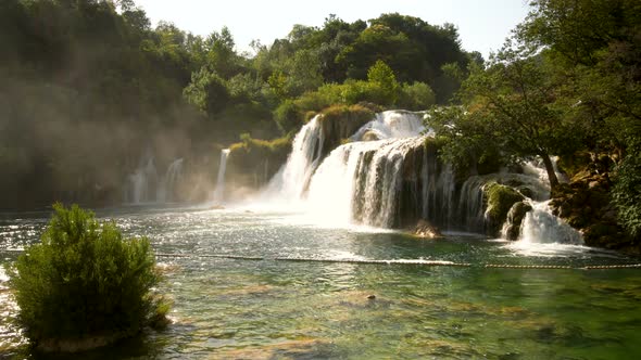 Skradinski Buk Waterfall in Krka  Croatia