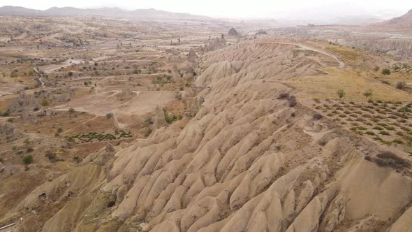 Aerial View Cappadocia Landscape