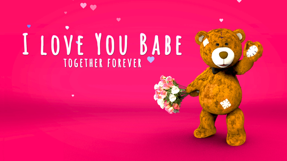 Valentine Bear Heart Gift Card alt