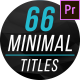 Minimal Titles & Lower Thirds 2 for Premier Pro - VideoHive Item for Sale
