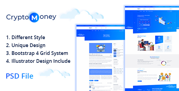 CryptoMoney - Crypto Currency Template