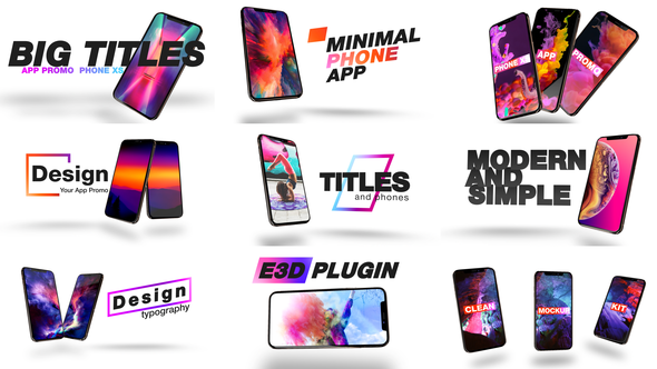 Phone Xs Promo Element 3D // Titles