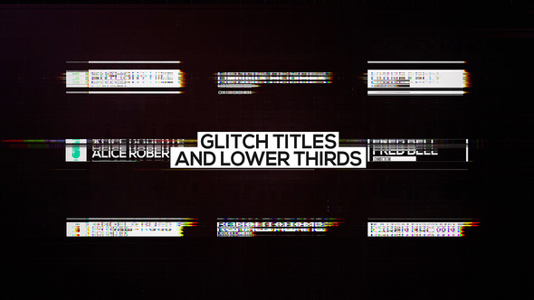 Glitch Titles and Lower Thirds alt