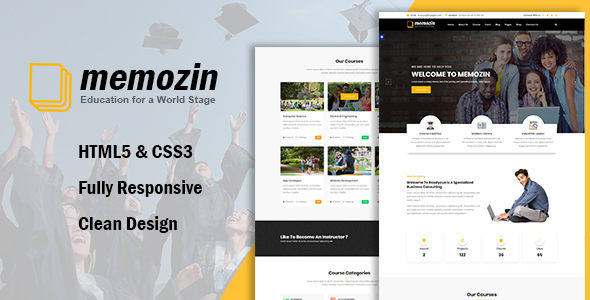 Memozin - Education Courses School Template