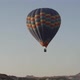 Large Hot Air Balloon with Tourists Flies Over Hills - VideoHive Item for Sale