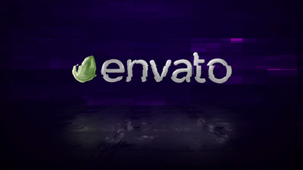 Glitch Transform Logo Reveal alt