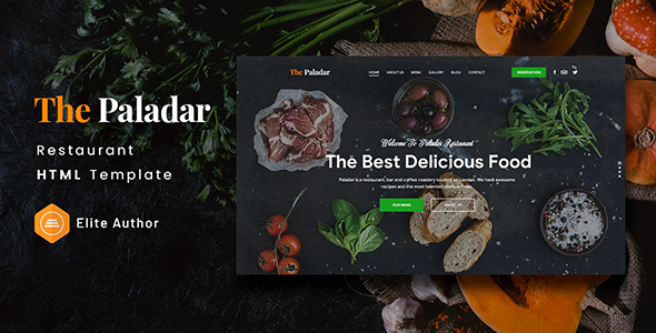 Paladar - Restaurant HTML Template