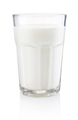 Glass of fresh milk isolated on white background - PhotoDune Item for Sale