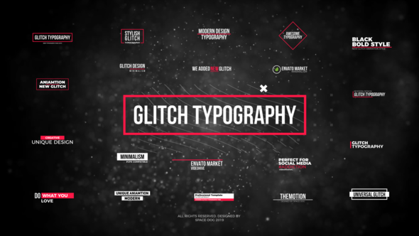 Glitch Modern Titles // FCPX or Apple Motion alt