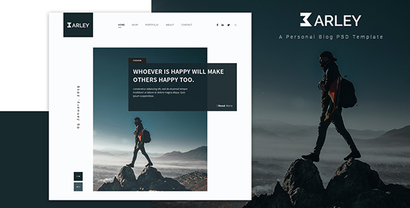 Barley - Ultimate Personal Blog PSD Template