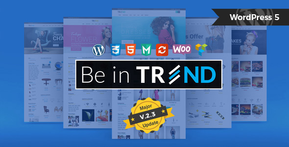 Trend - Multipurpose / Fashion / Restaurant / Construction / Modern Shop WooCommerce WordPress Theme