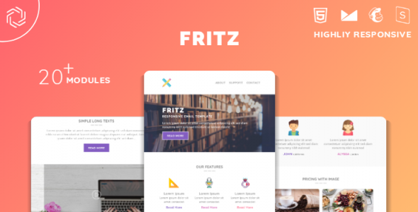 Fritz Responsive Multipurpose Email Template