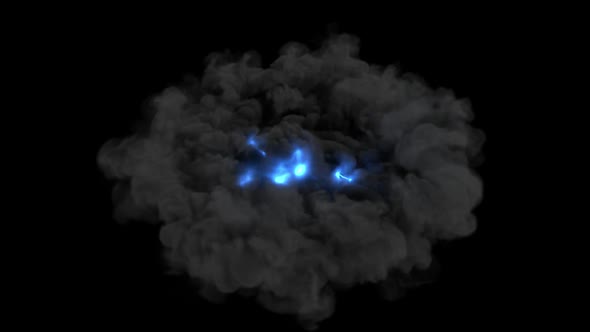 Vortex Smoke with lightning