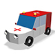 Low Poly Ambulance V2 3d Model - 3DOcean Item for Sale