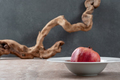Conceptual food photography background: pomegranate in a white p - PhotoDune Item for Sale
