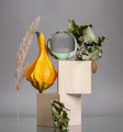 Creative modern still life of wooden elements and dried flowers - PhotoDune Item for Sale