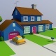 Low poly house - 3DOcean Item for Sale