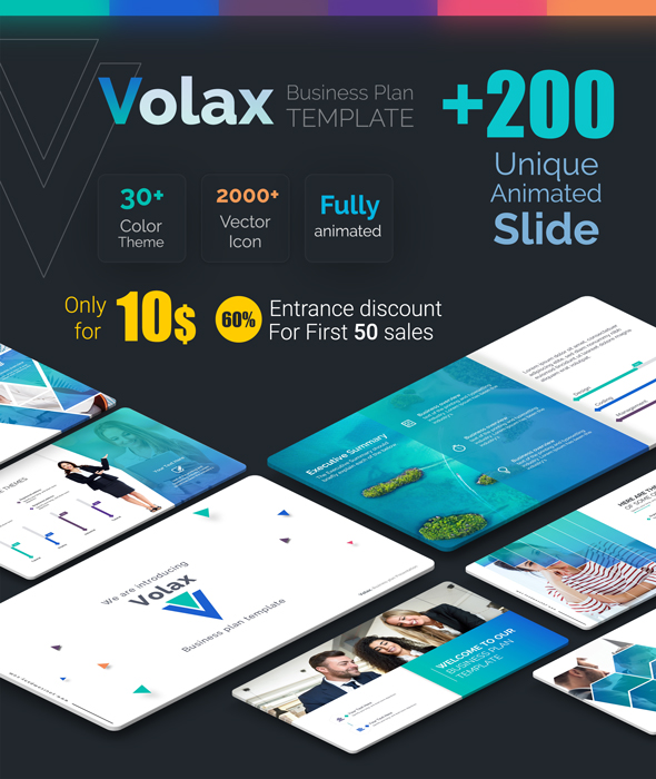 Volax Business Plan PowerPoint Template