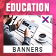 Education Web Banner Set - GraphicRiver Item for Sale