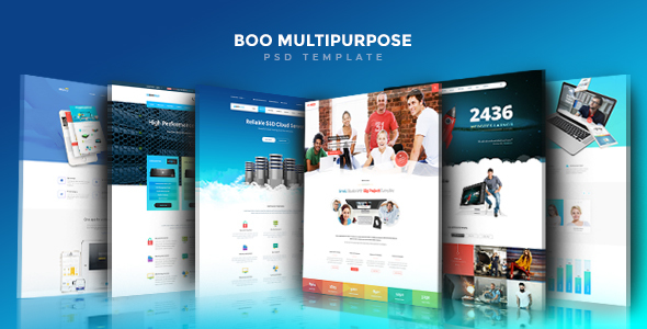 Boo | Creative – Cloud Hosting – University – eCommerce – Mobile App – Personal – Lawyer PSD