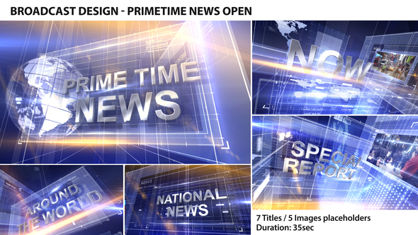 Broadcast Design - Primetime News Open