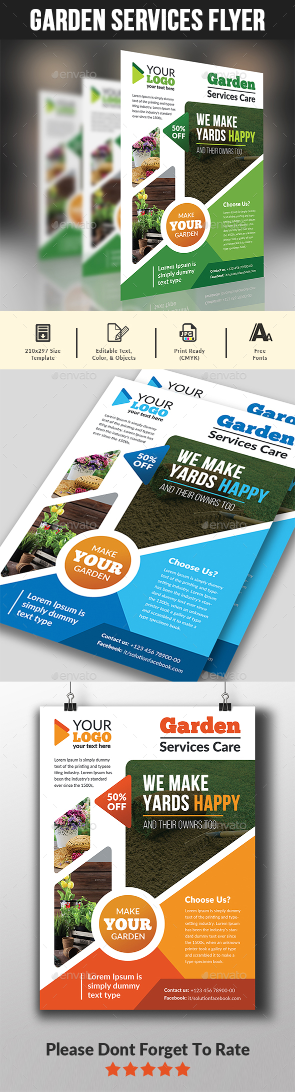 Garden Services Flyer Template