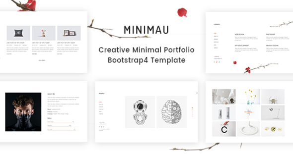 Minimau – Minimal Creative Portfolio HTML Template