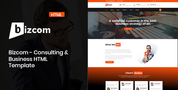 Bizcom - Consulting & Business HTML Template