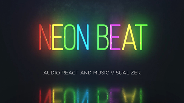 Audio React - Neon Music Visualizer
