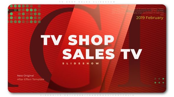 TV Shop Sales Slideshow