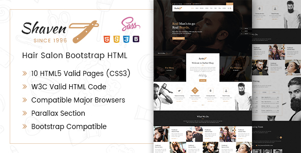 Shaven - Salon HTML Template