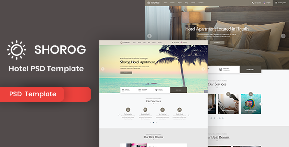 Shorog - Hotel PSD Template