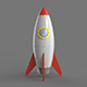 Spaceship rocketship cartoon simple High and Low Poly - 3DOcean Item for Sale