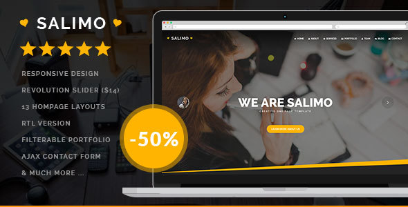 Salimo – One Page Parallax