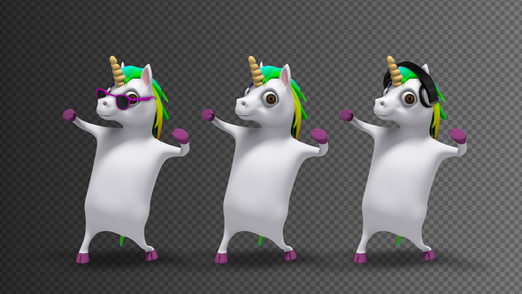 Dancing Pony Unicorn  (3-Pack) alt