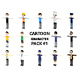 Cartoon Man Pack 1 - 3DOcean Item for Sale