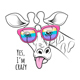 Giraffe in Rainbow Glasses - GraphicRiver Item for Sale