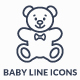 Baby Line Icons - GraphicRiver Item for Sale
