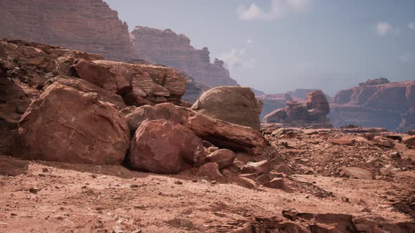 Golden Rocks in Grand Canyon