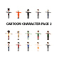 Cartoon Man Character Pack2 - 3DOcean Item for Sale
