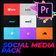 Flat Social Media Pack For Premiere Pro | Mogrt - VideoHive Item for Sale