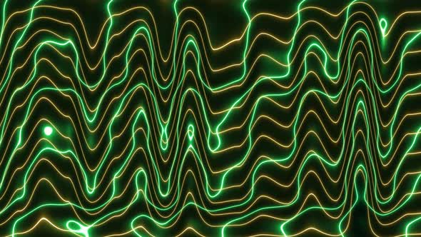 neon line wave background animation. abstract wavy background. Vd 2131