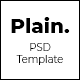 Plain - Minimal Multi-Purpose PSD Template - ThemeForest Item for Sale