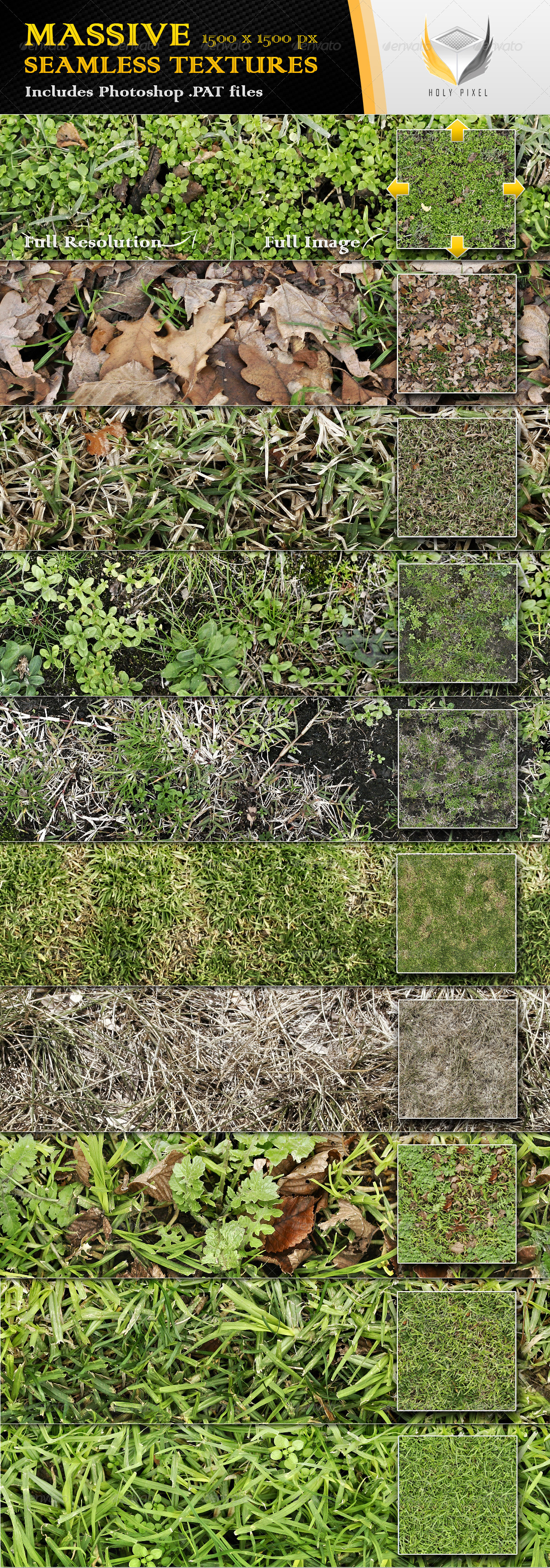 10 Seamless Grass Textures 2