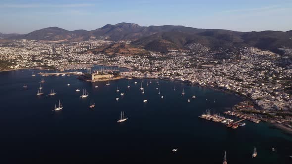 Aerial view of Bodrum - Turkey.