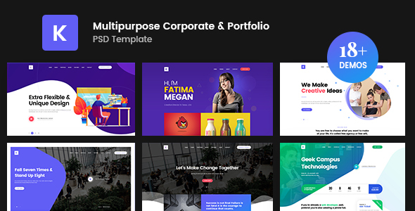Kreativ - Multipurpose Business Portfolio PSD Template