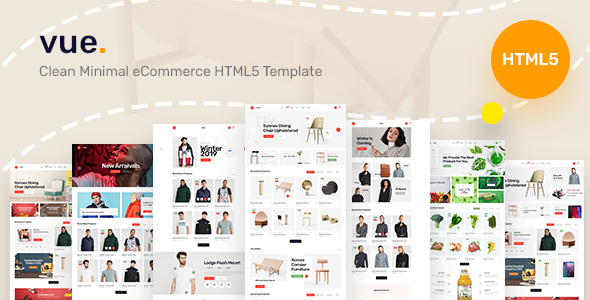 Vue – Clean Minimal eCommerce Bootstrap Template