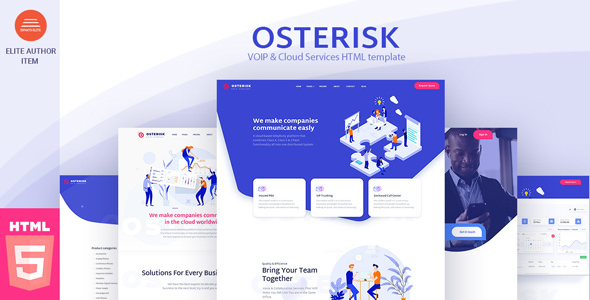 Osterisk: Saas, Startup & Agency HTML Template